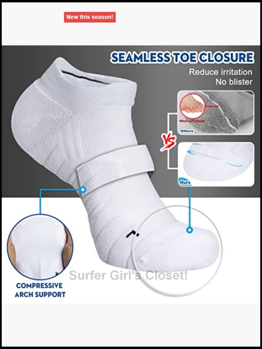 Moisture Wicking No Show Running Socks Cushion Padded Low Cut
